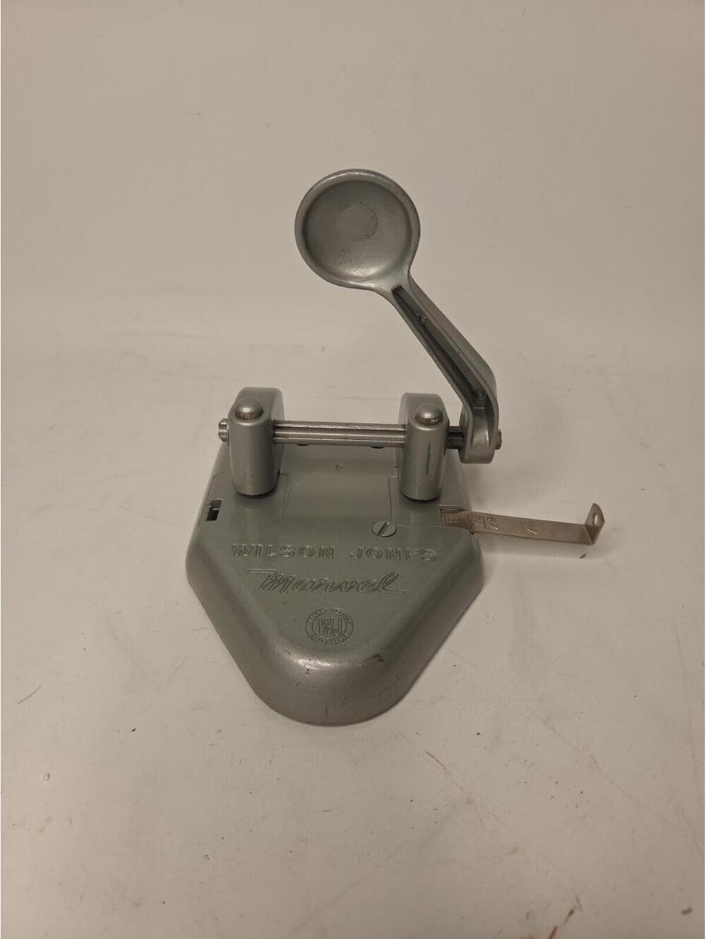 Wilson Jones Co. -  Vintage Marvel Cast Iron 2 Hole Punch - #331-2